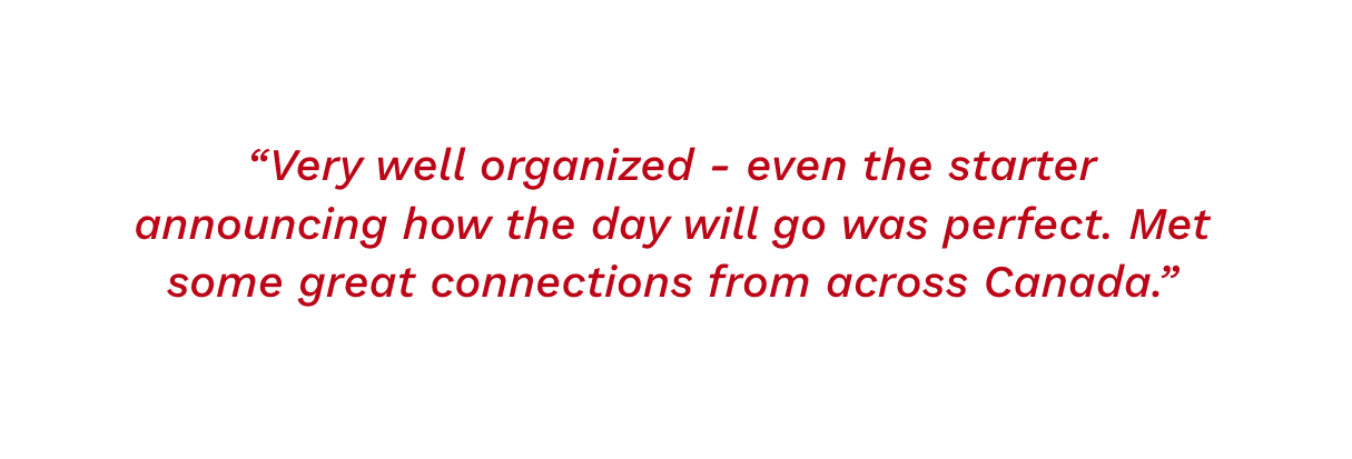 Attendee Testimonial