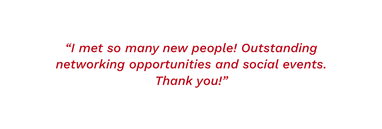 Attendee Testimonial