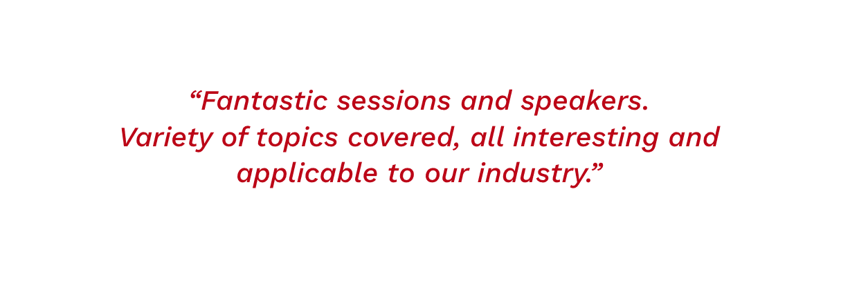 Attendee Testimonial