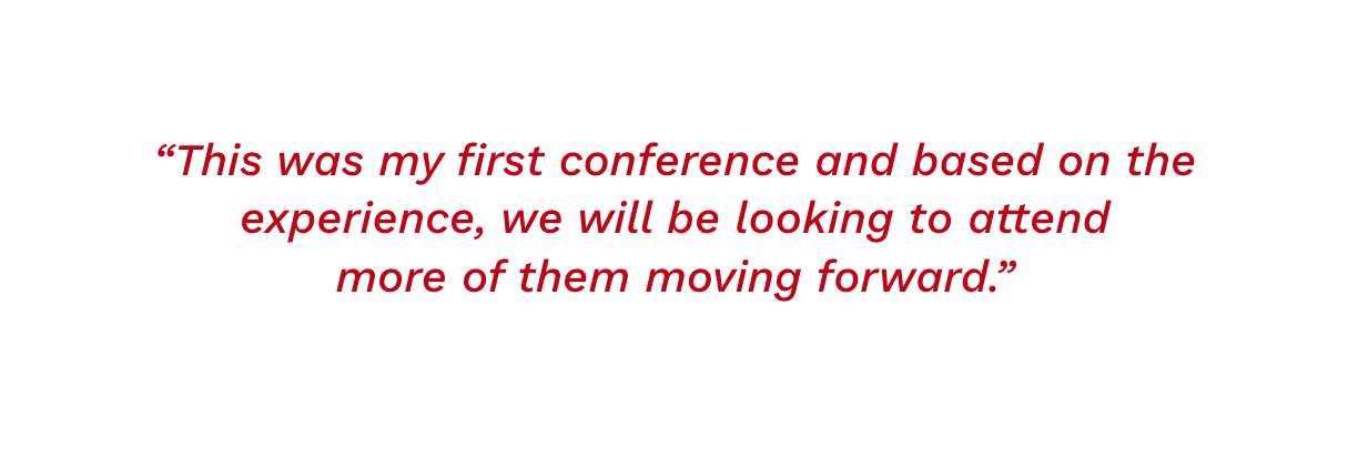 Attendee Testimonial